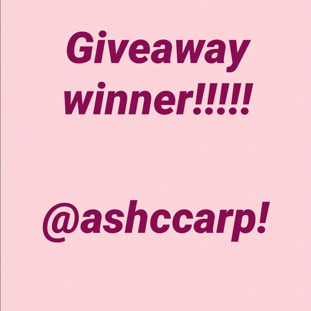 Giveaway winner!
